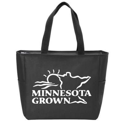 Tim Walz Wearing Minnesota Grown Zip Tote Bag