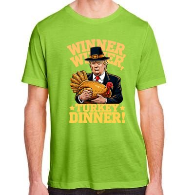 Trump Winner Winner Turkey Dinner Thanksgiving Adult ChromaSoft Performance T-Shirt