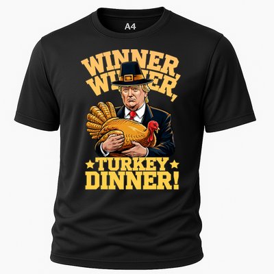 Trump Winner Winner Turkey Dinner Thanksgiving Cooling Performance Crew T-Shirt