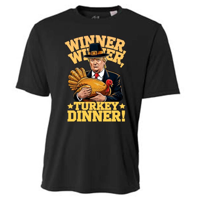 Trump Winner Winner Turkey Dinner Thanksgiving Cooling Performance Crew T-Shirt