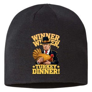 Trump Winner Winner Turkey Dinner Thanksgiving Sustainable Beanie