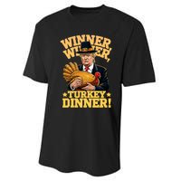 Trump Winner Winner Turkey Dinner Thanksgiving Performance Sprint T-Shirt