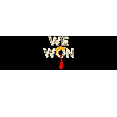 Trump We Won Win Inauguration Day 2025 47th President Bumper Sticker