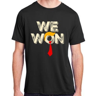 Trump We Won Win Inauguration Day 2025 47th President Adult ChromaSoft Performance T-Shirt