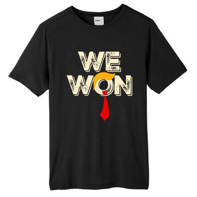 Trump We Won Win Inauguration Day 2025 47th President Tall Fusion ChromaSoft Performance T-Shirt