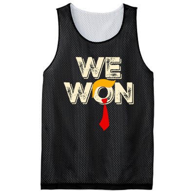 Trump We Won Win Inauguration Day 2025 47th President Mesh Reversible Basketball Jersey Tank