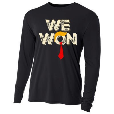 Trump We Won Win Inauguration Day 2025 47th President Cooling Performance Long Sleeve Crew