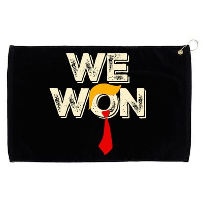 Trump We Won Win Inauguration Day 2025 47th President Grommeted Golf Towel