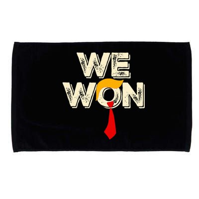 Trump We Won Win Inauguration Day 2025 47th President Microfiber Hand Towel