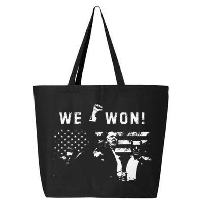 Trump We Won Wins Inauguration 47 Us President 2025 25L Jumbo Tote