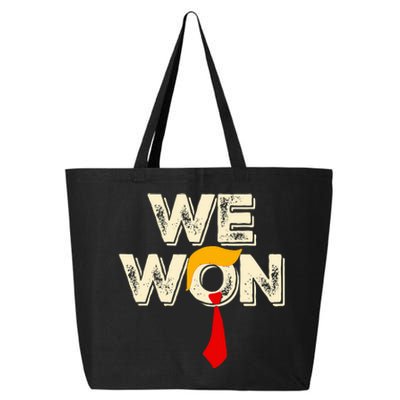 Trump We Won Win Inauguration Day 2025 47th President 25L Jumbo Tote