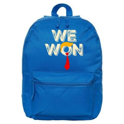 Trump We Won Win Inauguration Day 2025 47th President 16 in Basic Backpack