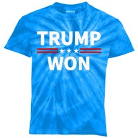 Trump Won Win The 2024 President 47th Election Kids Tie-Dye T-Shirt