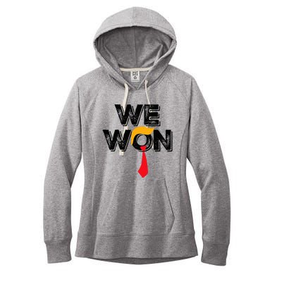 Trump We Won Wins Inauguration 47 Us President 2025 Election Women's Fleece Hoodie