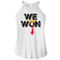 Trump We Won Wins Inauguration 47 Us President 2025 Election Women's Perfect Tri Rocker Tank