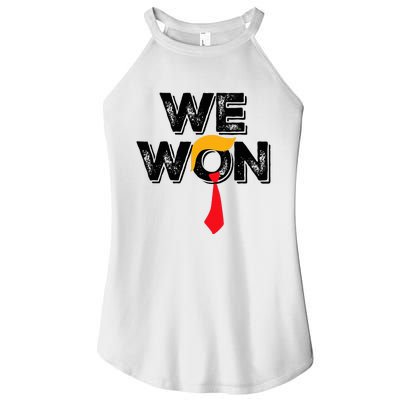 Trump We Won Wins Inauguration 47 Us President 2025 Election Women's Perfect Tri Rocker Tank