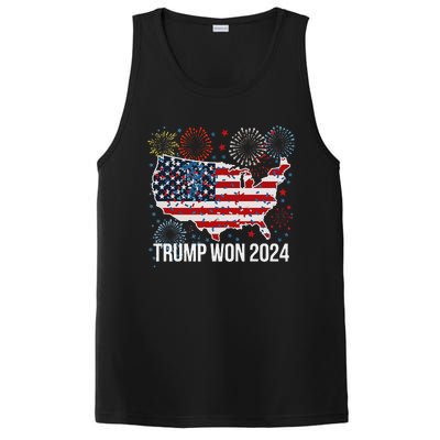 Trump We Won Wins Inauguration 47 Us President 2025 Election PosiCharge Competitor Tank