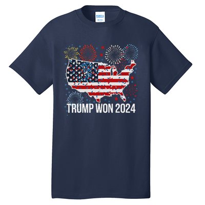 Trump We Won Wins Inauguration 47 Us President 2025 Election Tall T-Shirt