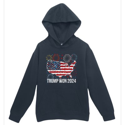 Trump We Won Wins Inauguration 47 Us President 2025 Election Urban Pullover Hoodie