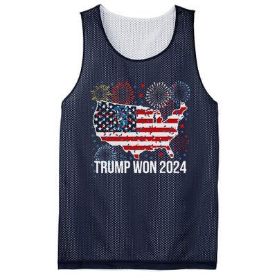 Trump We Won Wins Inauguration 47 Us President 2025 Election Mesh Reversible Basketball Jersey Tank