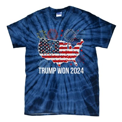 Trump We Won Wins Inauguration 47 Us President 2025 Election Tie-Dye T-Shirt