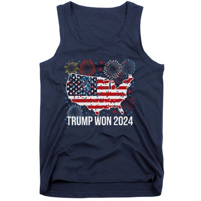 Trump We Won Wins Inauguration 47 Us President 2025 Election Tank Top