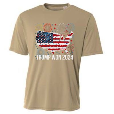 Trump We Won Wins Inauguration 47 Us President 2025 Election Cooling Performance Crew T-Shirt