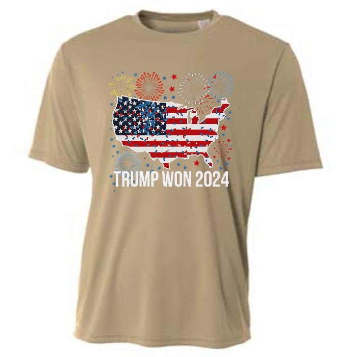 Trump We Won Wins Inauguration 47 Us President 2025 Election Cooling Performance Crew T-Shirt