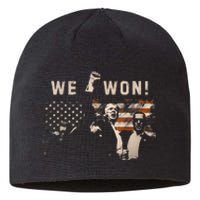 Trump We Won Wins Inauguration 47 Us President 2025 Election Sustainable Beanie