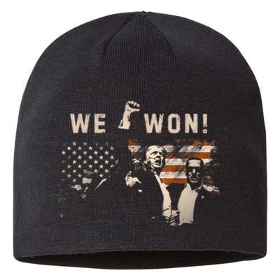 Trump We Won Wins Inauguration 47 Us President 2025 Election Sustainable Beanie