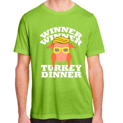 Trump Winner Winner Turkey Dinner Thanksgiving Funny Humor Adult ChromaSoft Performance T-Shirt