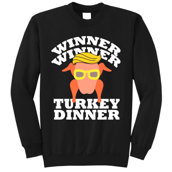 Trump Winner Winner Turkey Dinner Thanksgiving Funny Humor Sweatshirt