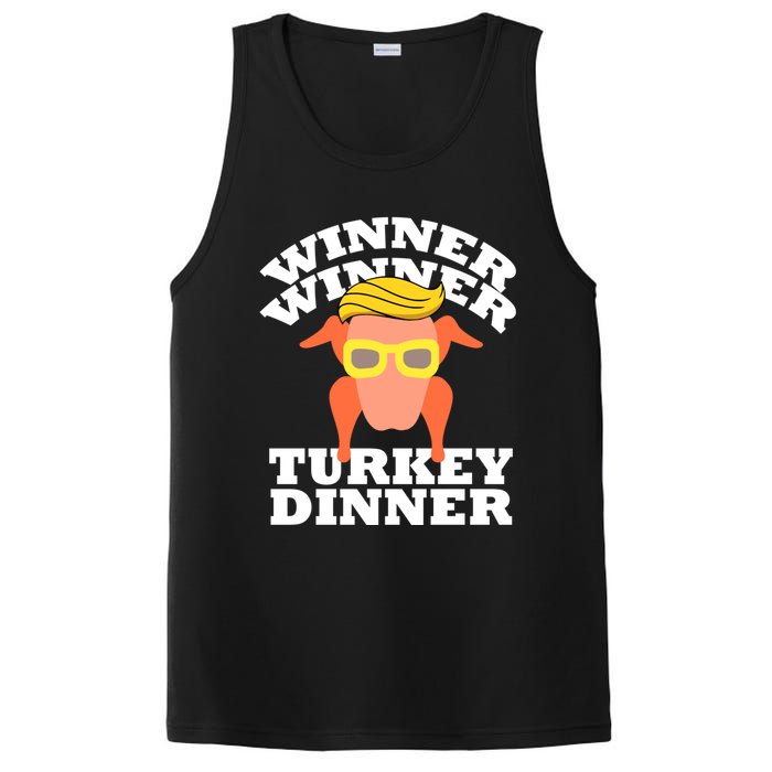 Trump Winner Winner Turkey Dinner Thanksgiving Funny Humor PosiCharge Competitor Tank