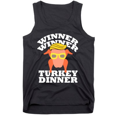 Trump Winner Winner Turkey Dinner Thanksgiving Funny Humor Tank Top