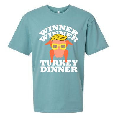 Trump Winner Winner Turkey Dinner Thanksgiving Funny Humor Sueded Cloud Jersey T-Shirt