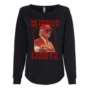 Trump Winner Winner Turkey Dinner Thanksgiving Womens California Wash Sweatshirt