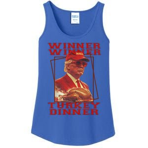 Trump Winner Winner Turkey Dinner Thanksgiving Ladies Essential Tank