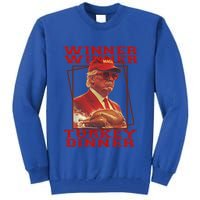 Trump Winner Winner Turkey Dinner Thanksgiving Tall Sweatshirt