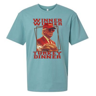 Trump Winner Winner Turkey Dinner Thanksgiving Sueded Cloud Jersey T-Shirt