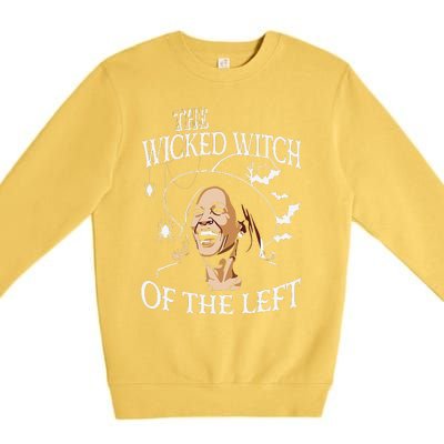 The Wicked Witch On The Left Funny Halloween Anti Harris Premium Crewneck Sweatshirt