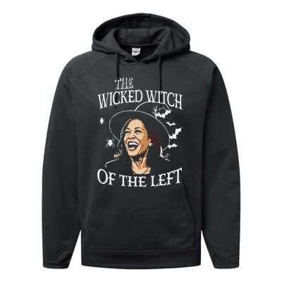 The Wicked Witch On The Left Funny Halloween Anti Harris Performance Fleece Hoodie