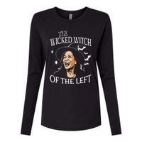 The Wicked Witch On The Left Funny Halloween Anti Harris Womens Cotton Relaxed Long Sleeve T-Shirt