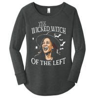 The Wicked Witch On The Left Funny Halloween Anti Harris Women's Perfect Tri Tunic Long Sleeve Shirt