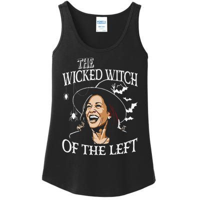 The Wicked Witch On The Left Funny Halloween Anti Harris Ladies Essential Tank