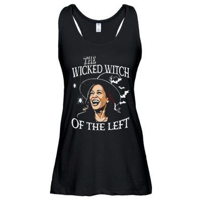 The Wicked Witch On The Left Funny Halloween Anti Harris Ladies Essential Flowy Tank