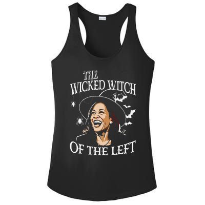 The Wicked Witch On The Left Funny Halloween Anti Harris Ladies PosiCharge Competitor Racerback Tank