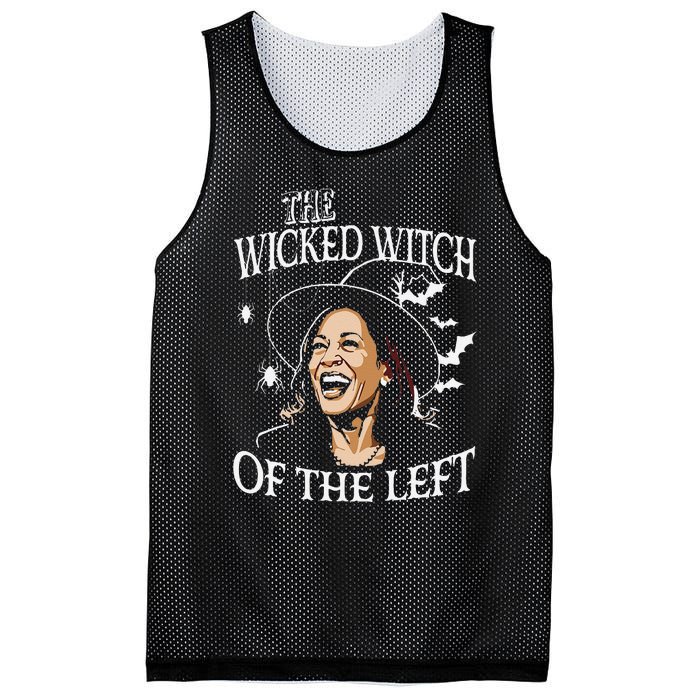 The Wicked Witch On The Left Funny Halloween Anti Harris Mesh Reversible Basketball Jersey Tank