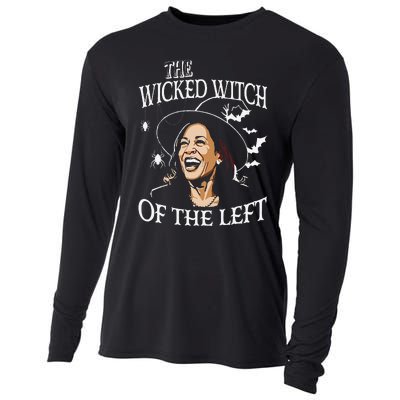 The Wicked Witch On The Left Funny Halloween Anti Harris Cooling Performance Long Sleeve Crew