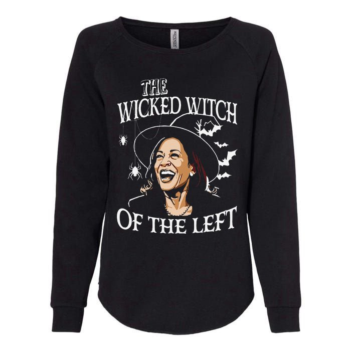 The Wicked Witch On The Left Funny Halloween Anti Harris Womens California Wash Sweatshirt