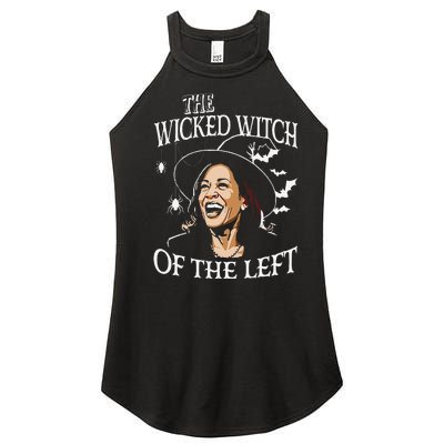 The Wicked Witch On The Left Funny Halloween Anti Harris Women's Perfect Tri Rocker Tank